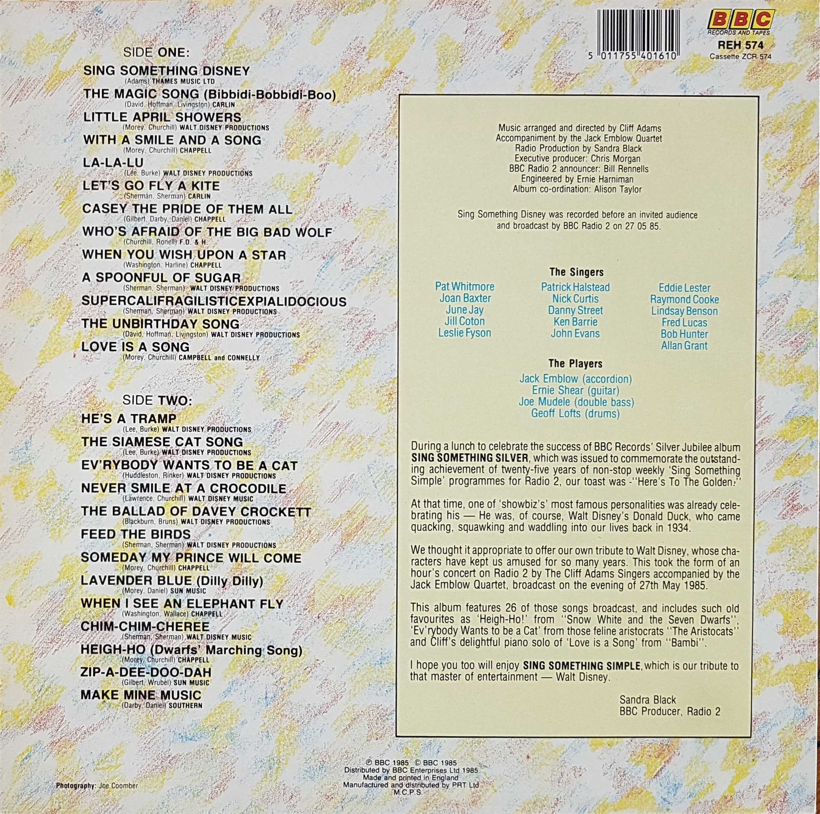 Back cover of REH 574
